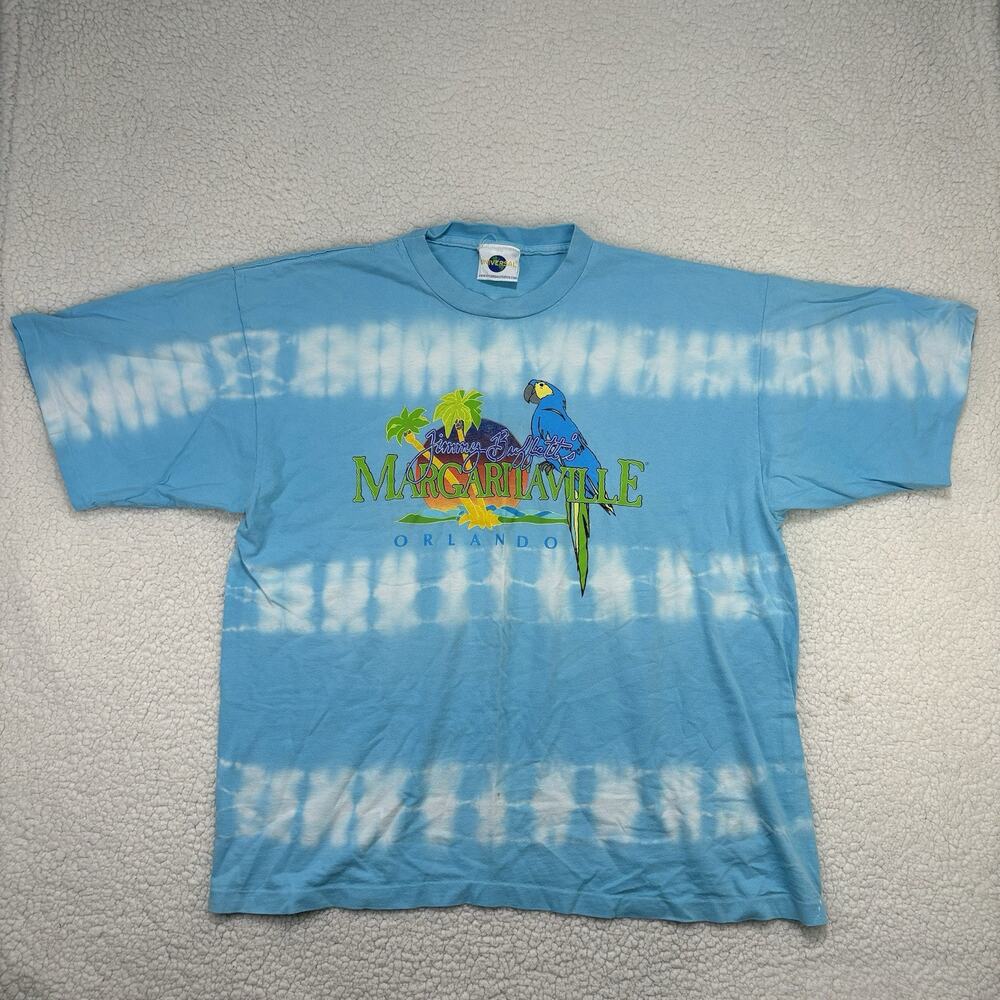 Vtg Jimmy Buffett Margaritaville Orlando Shirt XL Tie Dye Universal Single Stitc